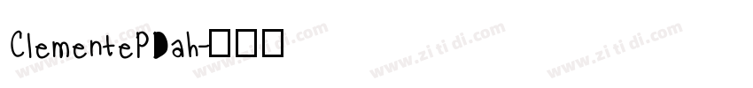 ClementePDah字体转换