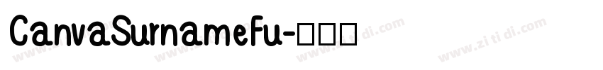 CanvaSurnameFu字体转换
