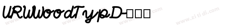 URWWoodTypD字体转换