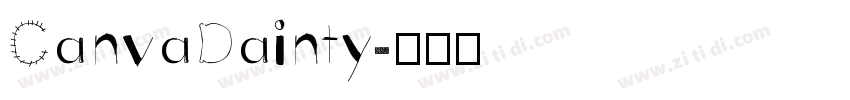 CanvaDainty字体转换