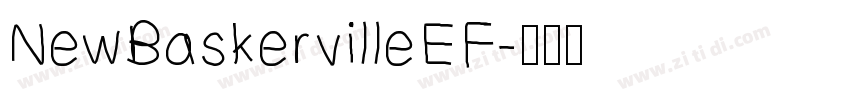 NewBaskervilleEF字体转换