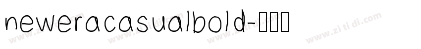 neweracasualbold字体转换