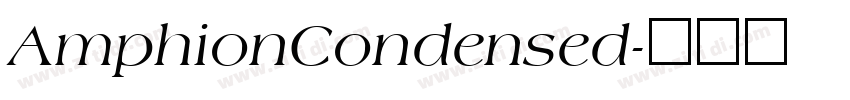 AmphionCondensed字体转换