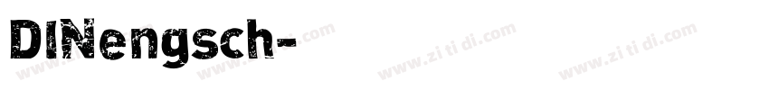 DINengsch字体转换