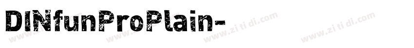 DINfunProPlain字体转换