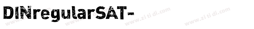DINregularSAT字体转换