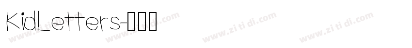 KidLetters字体转换