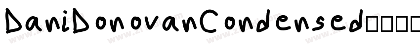DaniDonovanCondensed字体转换