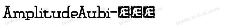 AmplitudeAubi字体转换