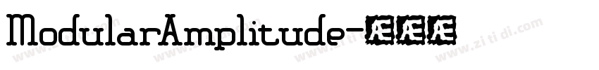 ModularAmplitude字体转换