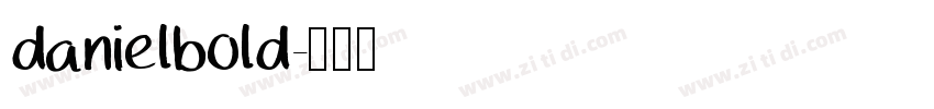 danielbold字体转换