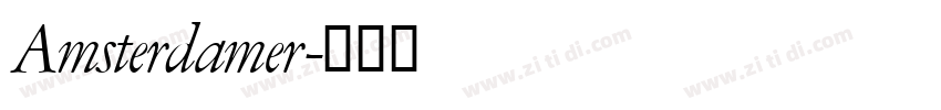 Amsterdamer字体转换