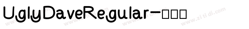 UglyDaveRegular字体转换