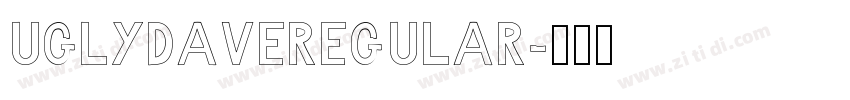 UglyDaveRegular字体转换