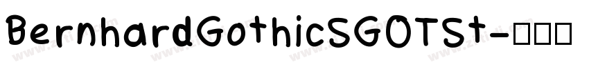 BernhardGothicSGOTSt字体转换
