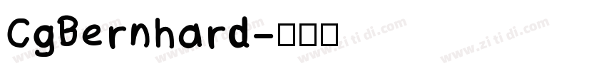 CgBernhard字体转换