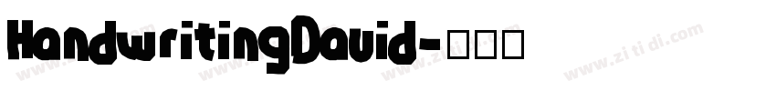 HandwritingDavid字体转换