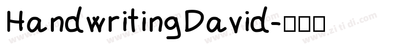 HandwritingDavid字体转换