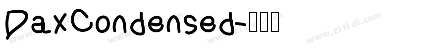 DaxCondensed字体转换