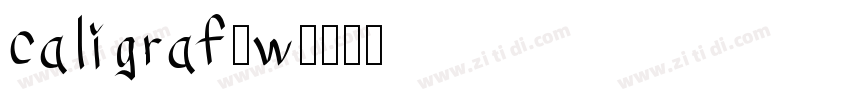 caligraf-w字体转换