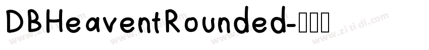 DBHeaventRounded字体转换