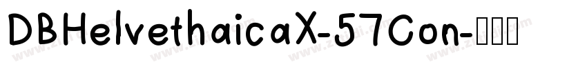 DBHelvethaicaX-57Con字体转换