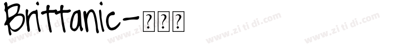 Brittanic字体转换