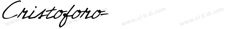 Cristoforo字体转换