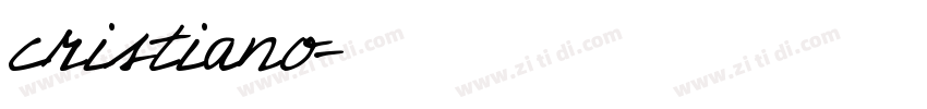 cristiano字体转换