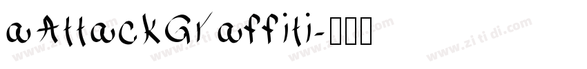 aAttackGraffiti字体转换