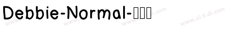 Debbie-Normal字体转换