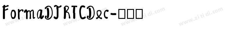 FormaDJRTCDec字体转换