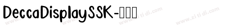 DeccaDisplaySSK字体转换