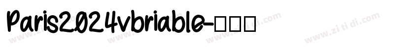 Paris2024vbriable字体转换