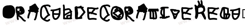 OraculDecorativeRegu字体转换