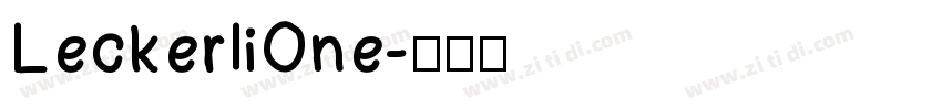 LeckerliOne字体转换