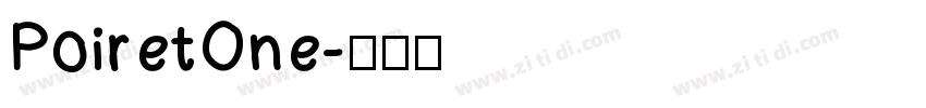 PoiretOne字体转换