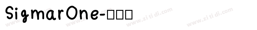 SigmarOne字体转换