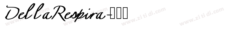 DellaRespira字体转换