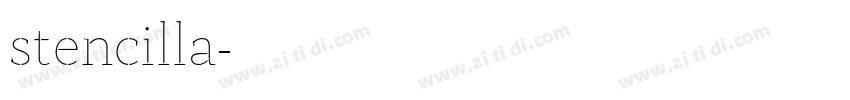 stencilla字体转换
