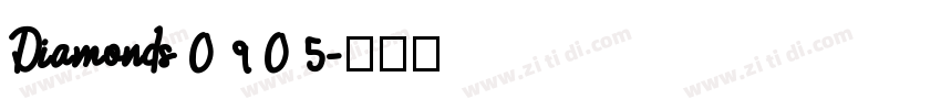 Diamonds0905字体转换