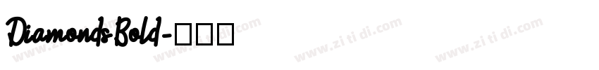 DiamondsBold字体转换