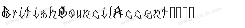 BritishCouncilAccent字体转换