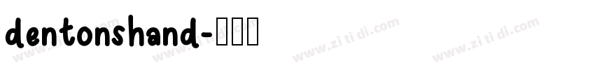 dentonshand字体转换