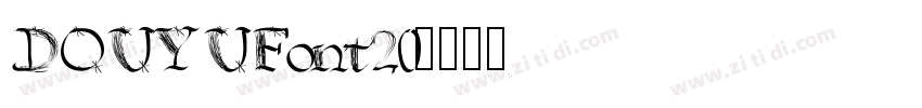 DOUYUFont20字体转换