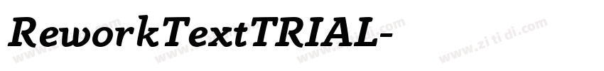 ReworkTextTRIAL字体转换