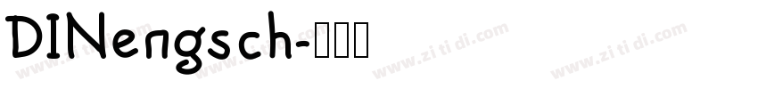 DINengsch字体转换