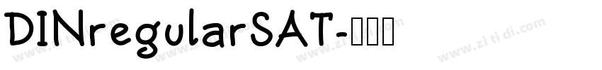 DINregularSAT字体转换