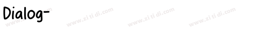 Dialog字体转换