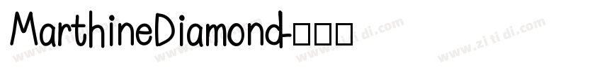 MarthineDiamond字体转换